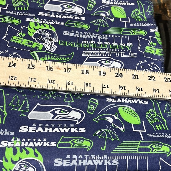 New cotton 5 Yds Seattle Seahawks 45” wide - Picture 3 of 3